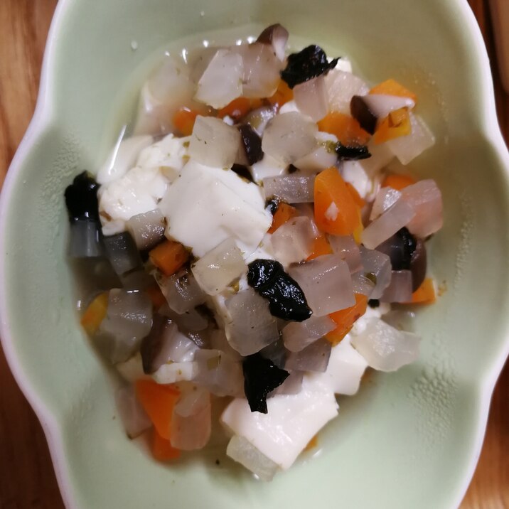 【離乳食後期】豆腐と野菜の煮物～海苔和え～